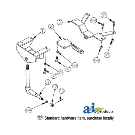 A & I Products Spindle, Heavy Duty; LH/RH 7.5" x23.75" x5.5" A-9617
